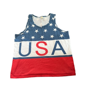 Chubbies Men’s USA‎ Red White & Blue Tank Size Medium